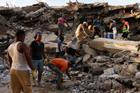 Aftermath of earthquakes in La Guaira