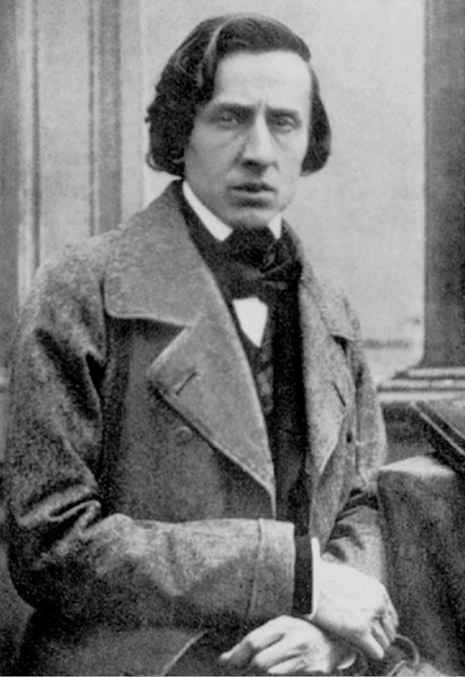 Polský klavírní virtuos a hudební skladatel romantického období Fryderyk Chopin.