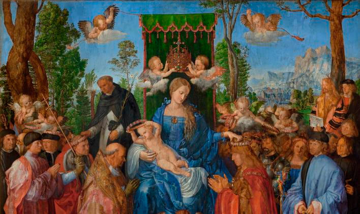 Albrecht Dürer: Růžencová slavnost.