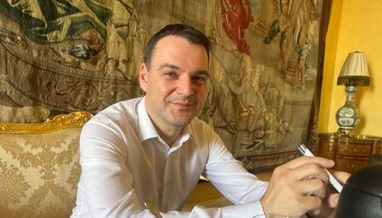 Ministr zahraničí Petr Macinka v rozhovoru pro Aktuálně.cz v červenci roku 2026.