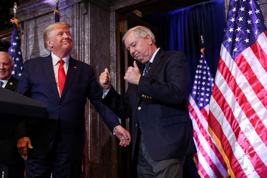 FILE PHOTO: Former U.S. President Trump unveils his leadership team, in Columbia