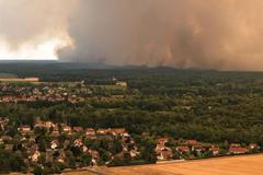 French firefighters battle Fontainebleau forest blaze near Paris