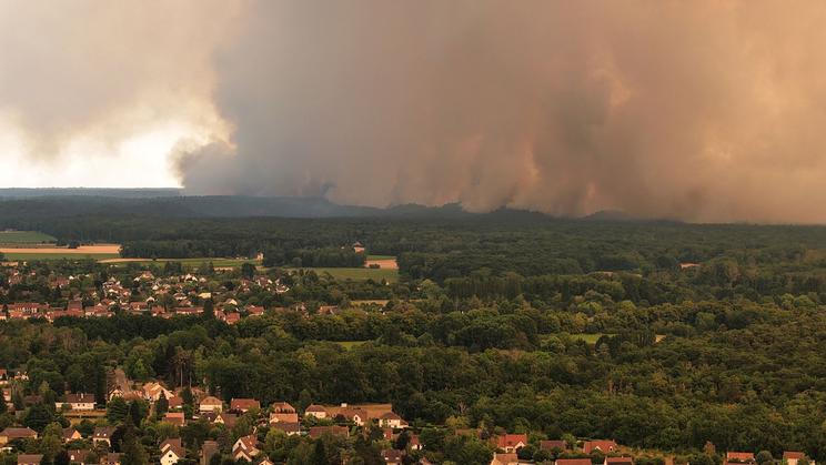 French firefighters battle Fontainebleau forest blaze near Paris