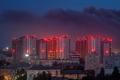 FILE PHOTO: Russian missile strike in Kyiv