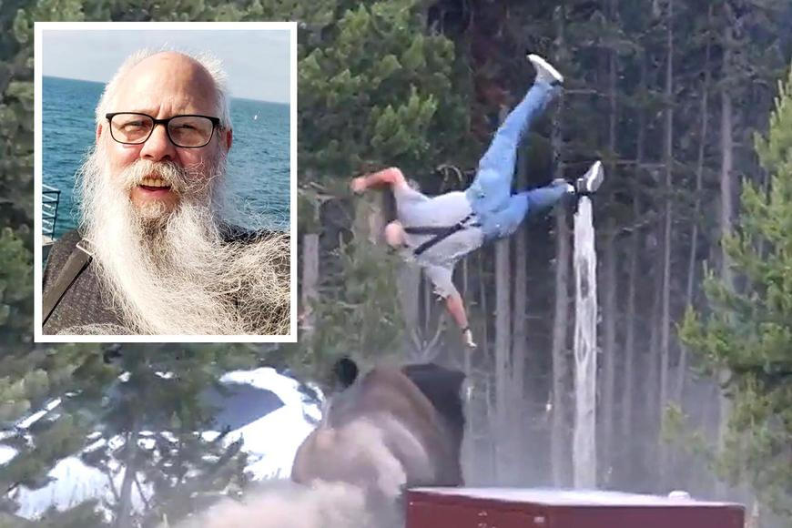 VIDEO: Přežil střet s bizonem, a ještě si z něj dělal legraci. Dědeček má o čem vyprávět