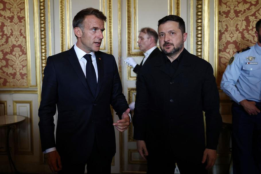 French President Macron meets Ukraine's President Zelenskiy in Paris
