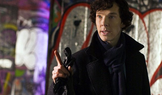 Benedict Cumberbatch jako Sherlock Holmes v oceňovaném britském seriálu Sherlock (2010).