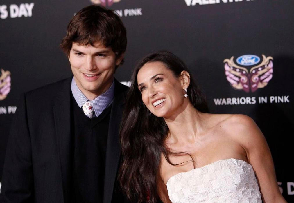 Premiéra filmu Na sv. Valentýna - Demi Moore s Ashtonem Kutcherem