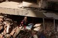 Aftermath of earthquakes in La Guaira