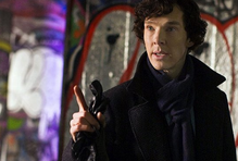 Benedict Cumberbatch jako Sherlock Holmes v oceňovaném britském seriálu Sherlock (2010).