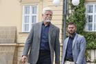 Prezident Petr Pavel ve středu odpoledne v zámeckém parku v Lánech, kde reagoval na dotazy Aktuálně.cz k jeho napjatým vztahům s premiérem Andrejem Babišem.