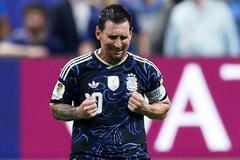 Lionel Messi slaví po semifinále MS 2026 Argentina - Anglie