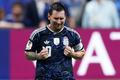 Lionel Messi slaví po semifinále MS 2026 Argentina - Anglie