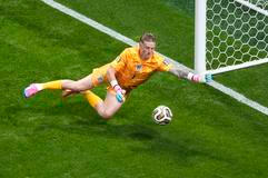 Jordan Pickford v semifinále MS 2026 Argentina - Anglie