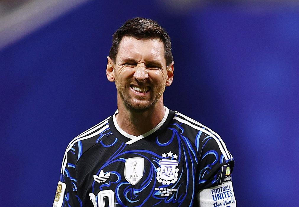 Lionel Messi v semifinále MS 2026 Argentina - Anglie