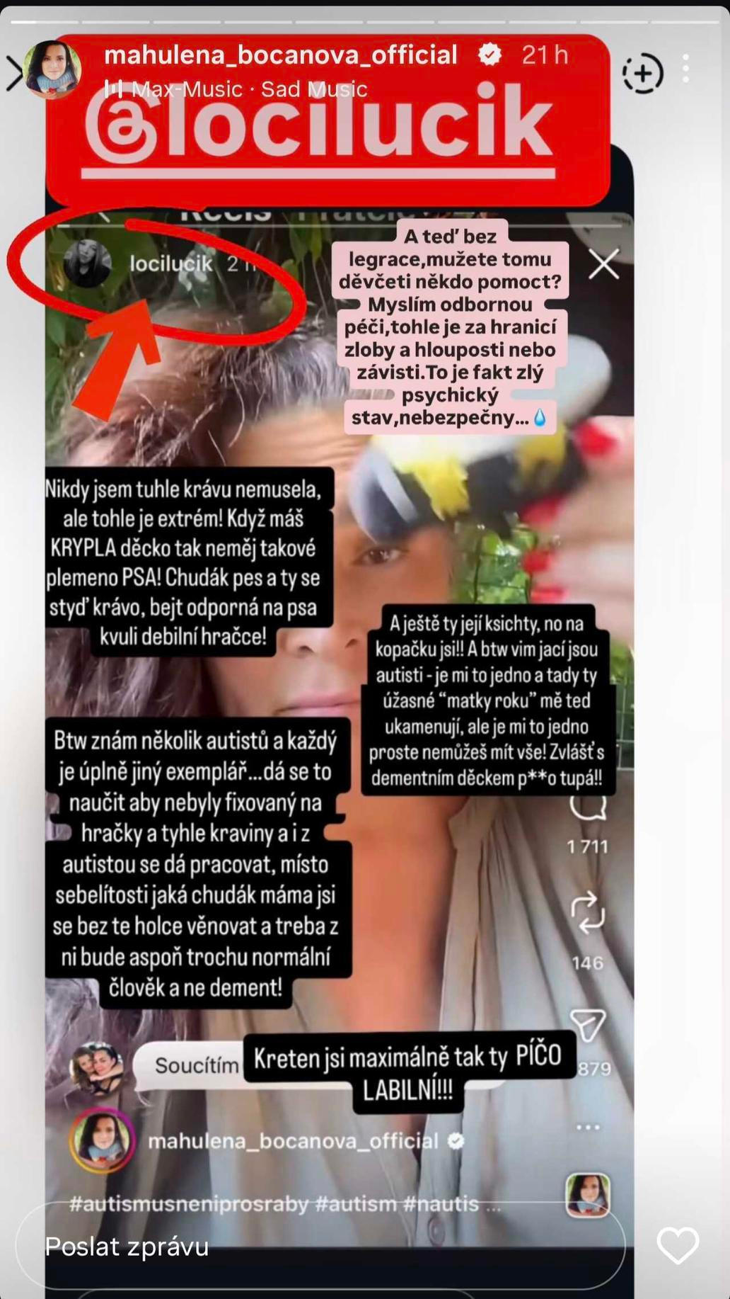 Instagram Mahulena Bočanová