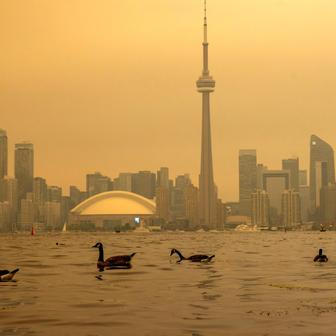 Wildfire smoke in Ontario 