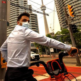 Wildfire smoke in Ontario 