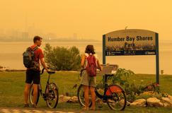 Wildfire smoke in Ontario 