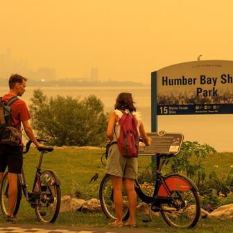 Wildfire smoke in Ontario 