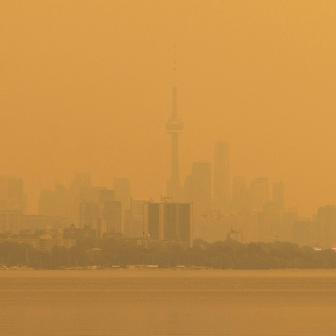 Wildfire smoke in Ontario 
