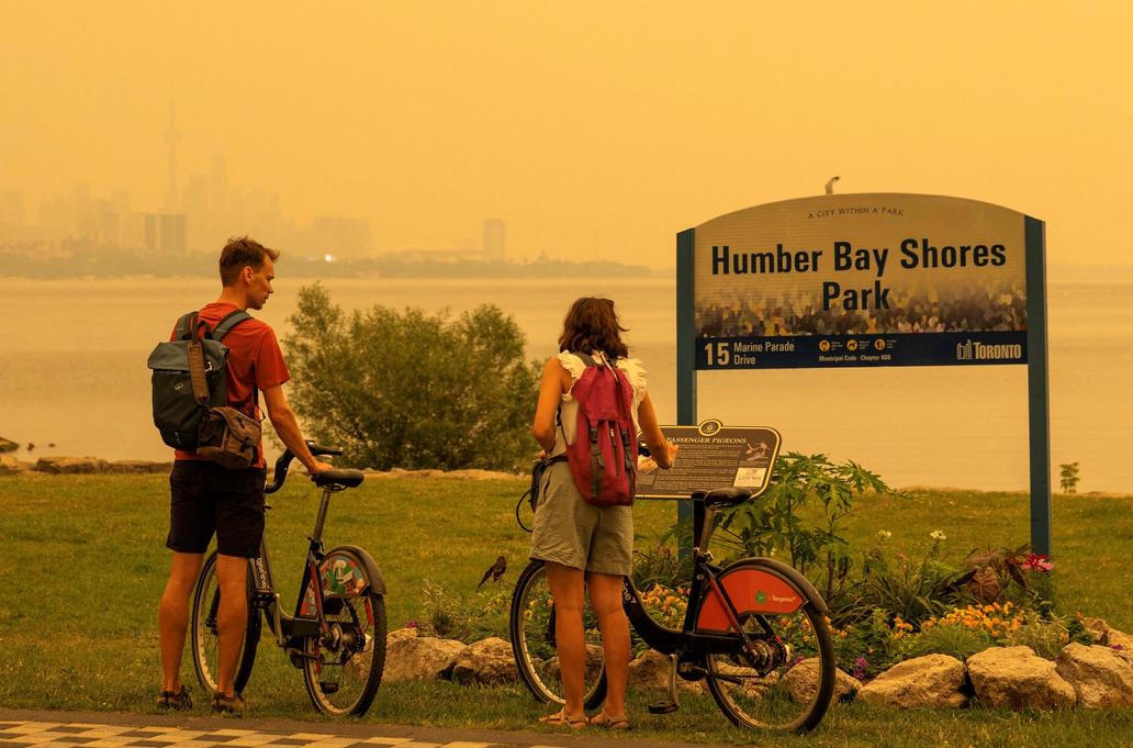 Wildfire smoke in Ontario 