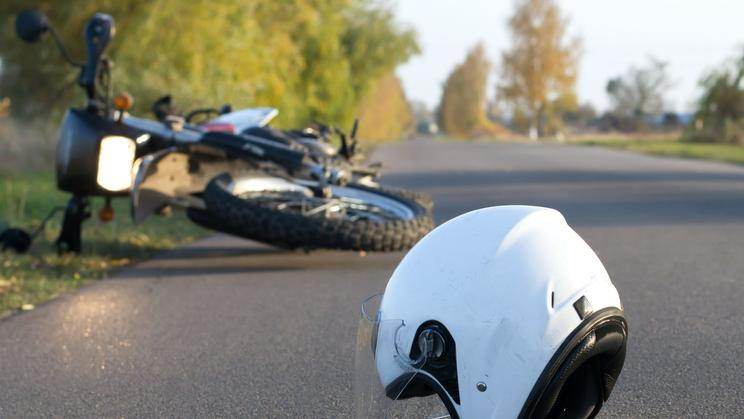 Motorka, nehoda, ilustrační foto