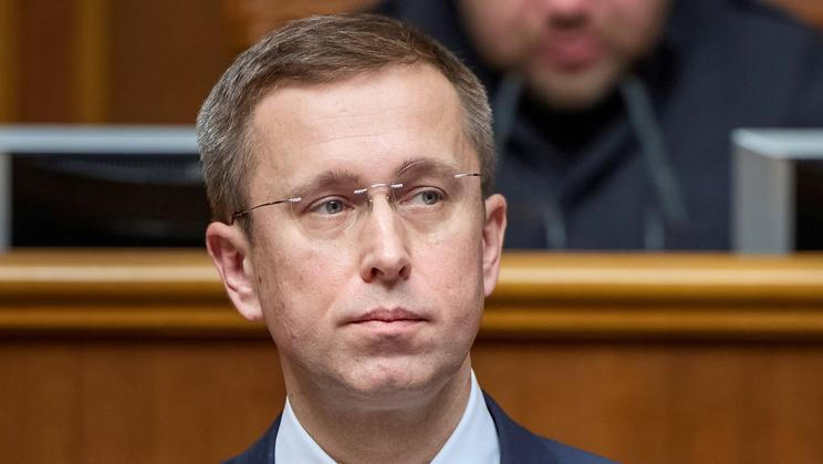 A newly appointed Ukrainian Prime Sergii Koretskyi attends a session of Ukrainian parliament in Kyiv