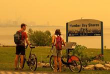 Wildfire smoke in Ontario