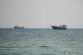 Vessels at the Strait of Hormuz, as seen from Musandam