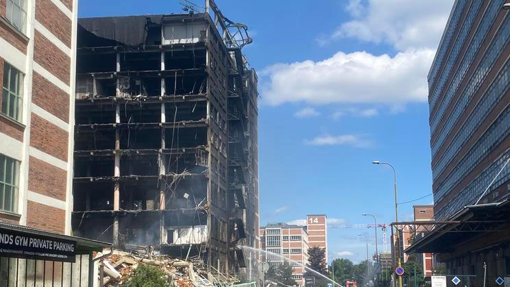Západní strana budovy 34 v baťovském areálu