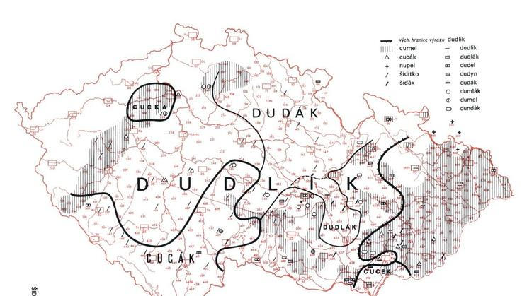 Nářečí - mapa