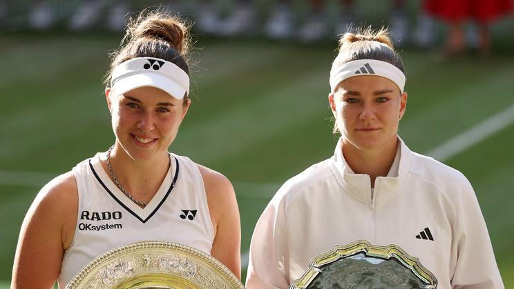 Linda Nosková a Karolína Muchová po finále Wimbledonu 2026