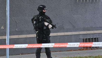 cvičení AMOK, simulace, ozbrojený útok, policista