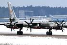Ruský bombardér Tupolev Tu-95.
