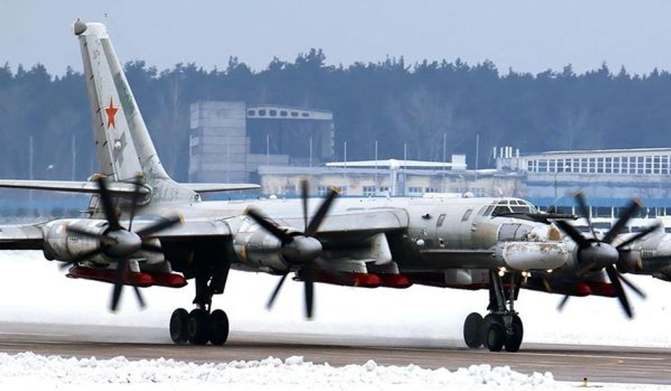 Ruský bombardér Tupolev Tu-95.
