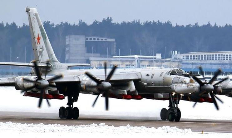 Ruský bombardér Tupolev Tu-95.