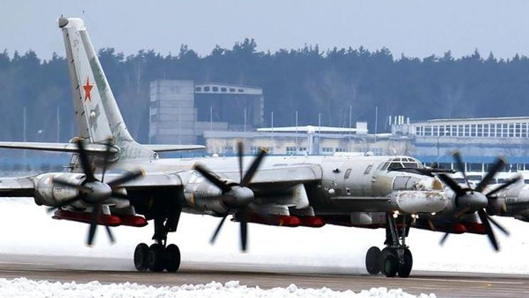 Ruský bombardér Tupolev Tu-95.
