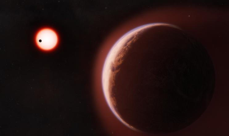 Planeta má označení LHS 1140 b, leží asi 48 světelných let od Země a obíhá kolem červeného trpaslíka.