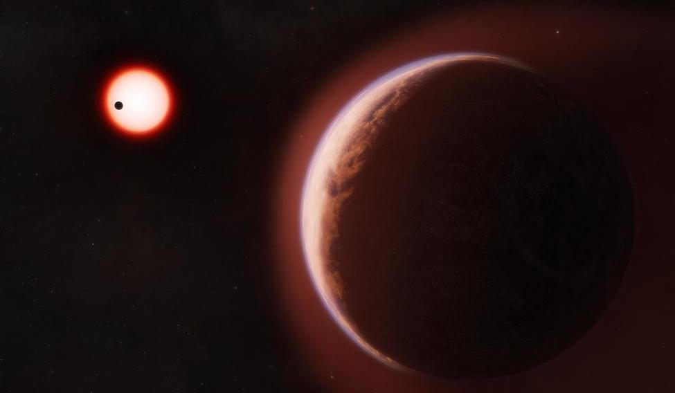 Planeta má označení LHS 1140 b, leží asi 48 světelných let od Země a obíhá kolem červeného trpaslíka.