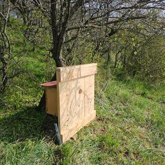 Nově umístěný dudník, v okolí Brna už jich je díky Zoo Brno a kurátorovi Petru Šrámkovi 32.