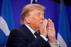 Donald Trump během recepce FIFA v newyorské Trump Tower