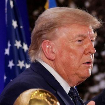 Donald Trump během recepce FIFA v newyorské Trump Tower