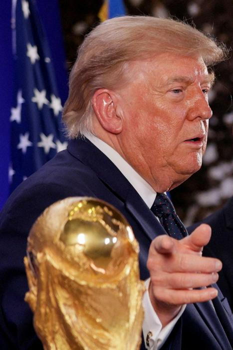 Donald Trump během recepce FIFA v newyorské Trump Tower