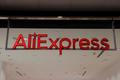 FILE PHOTO: The logo of AliExpress is pictured at AliExpress store, in Granada