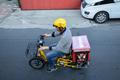 Harbin,,China,-,June,23,,2019:,Food,Delivery,Man,Driving