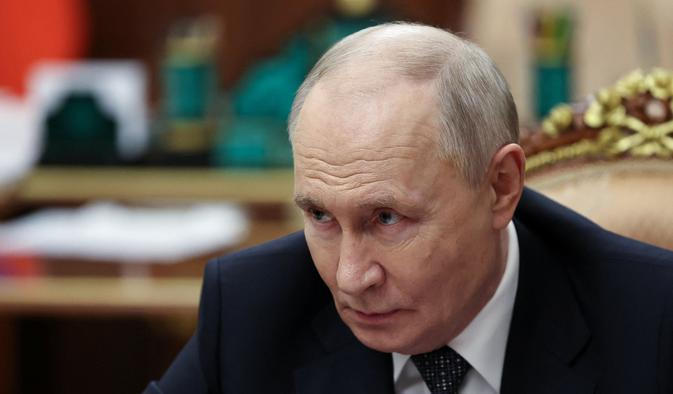 Russian President Vladimir Putin meets with Yevgeny Balitsky, Moscow-installed governor of Russian-controlled parts of the Zaporizhzhia region, in Moscow