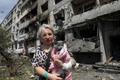Aftermath of a Russian air attack in Pavlohrad