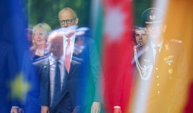Azerbaijani President Ilham Aliyev visits Berlin