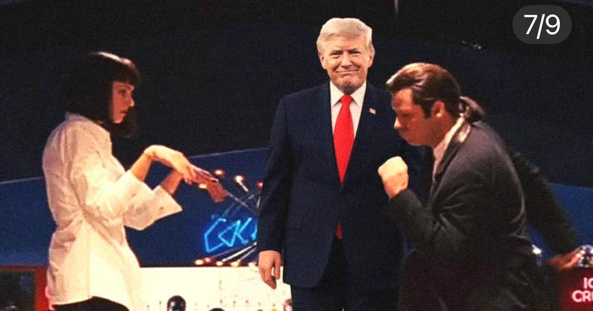 Trump, kterého se nepodařilo odehnat. Internet se mu směje a vymýšlí další scény